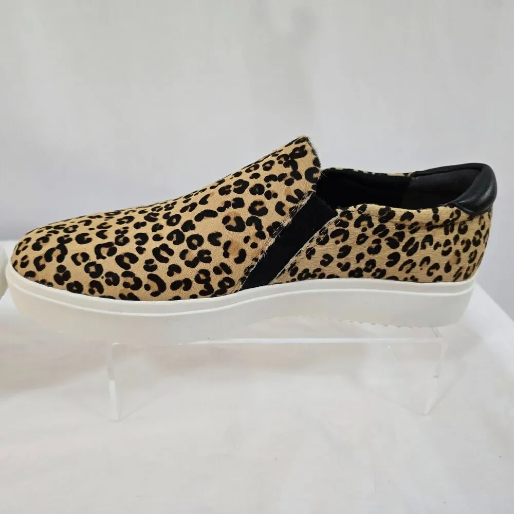 Dr. Scholls Espadrilles Leta Shoes Women's 11 M Tan Black Leopard Slip On NIB